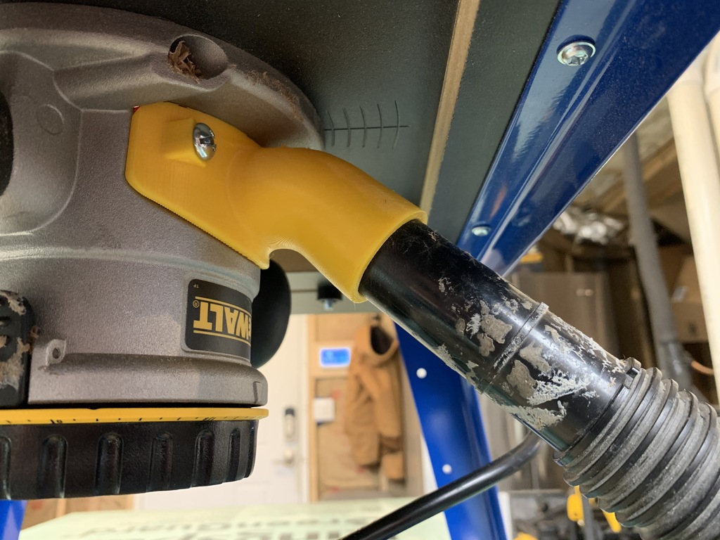 DeWalt DW6184 Router Base Dust Collection Port by slipangle28