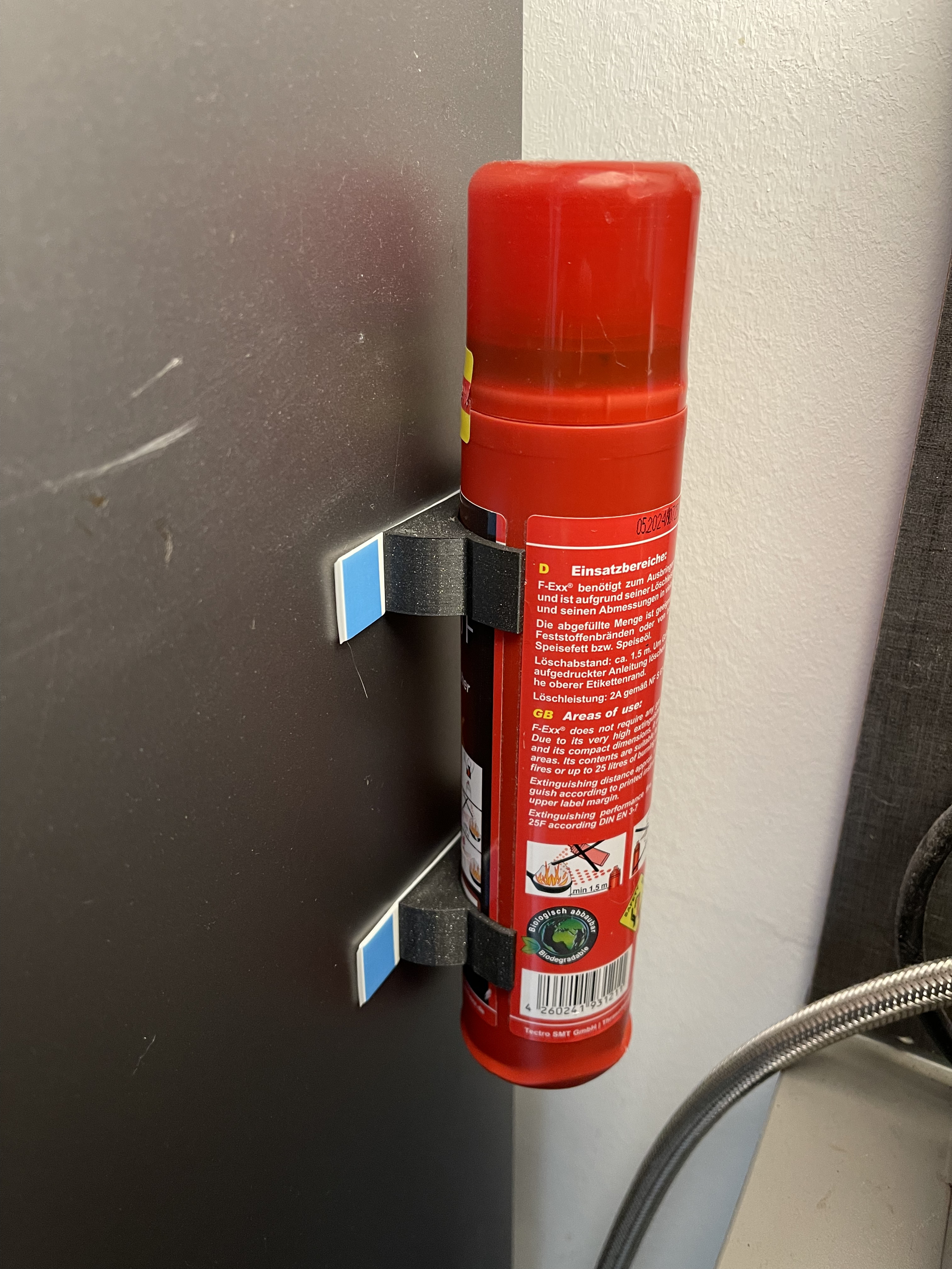kitchen fire extinguisher holder