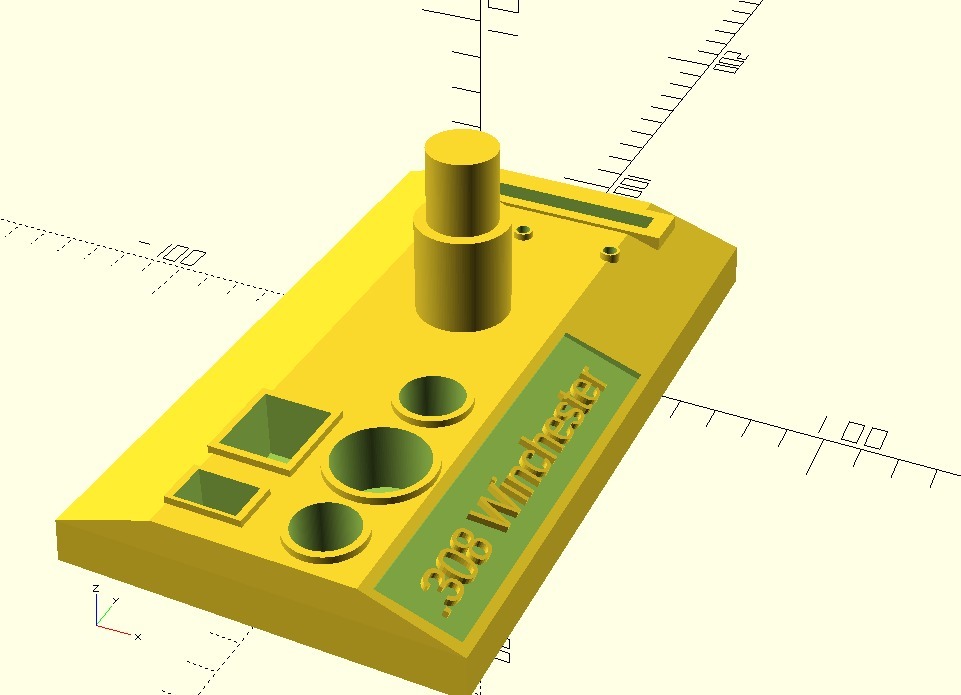 XL650 Toolhead stand Complete in OpenSCAD
