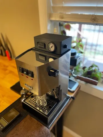 Gaggia housing for PID controller and pressure gauge