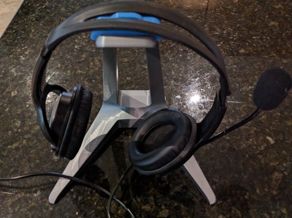 Microsoft LifeChat LX-3000 clip for the Makerbot headphone stand — miniatura 2