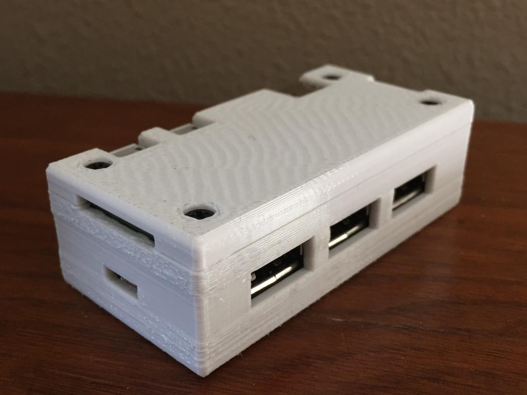 Pi Zero + 4-USB HAT Case by MattK | Download free STL model ...