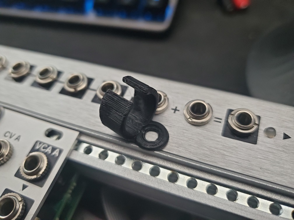 Eurorack cable organizer clip by stuckpixel Download free STL model