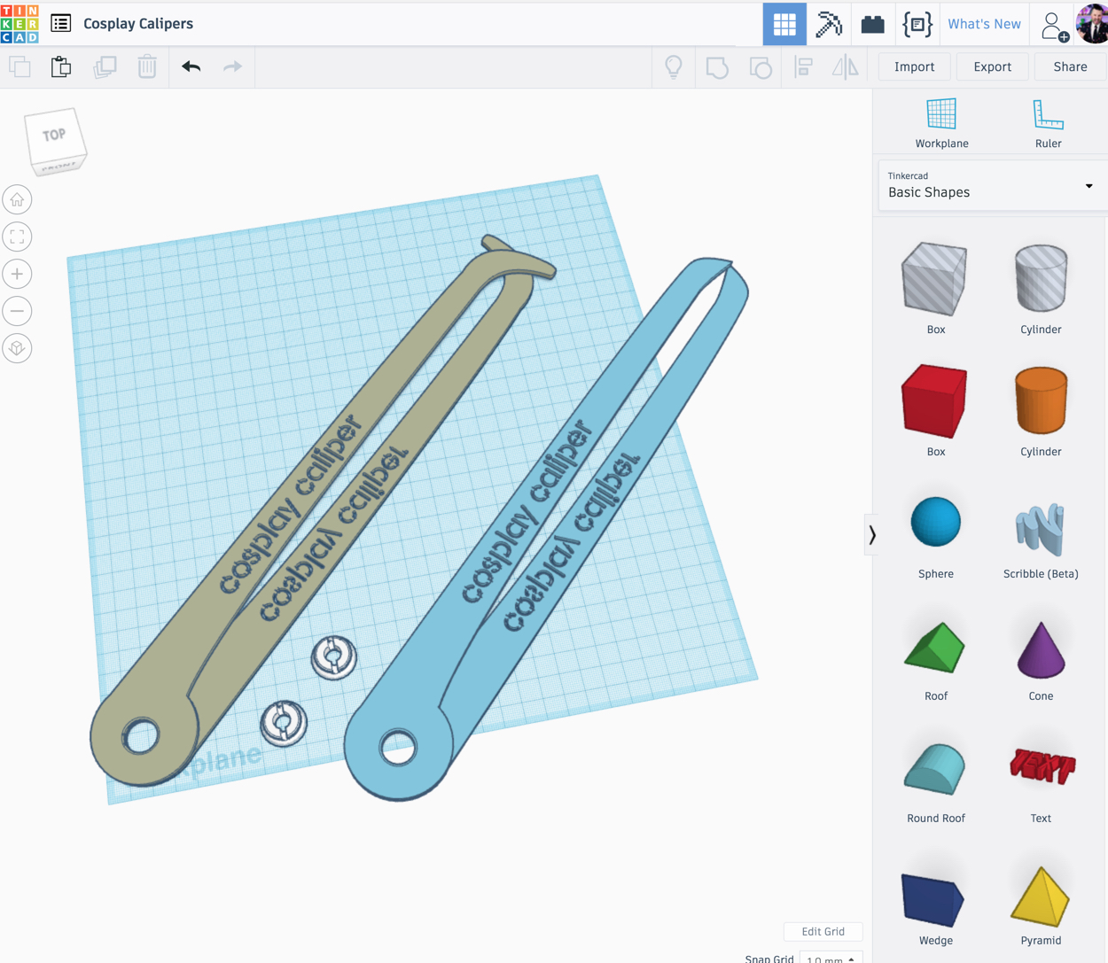 Cosplay Calipers by Uncle Jessy | Download free STL model | Printables.com