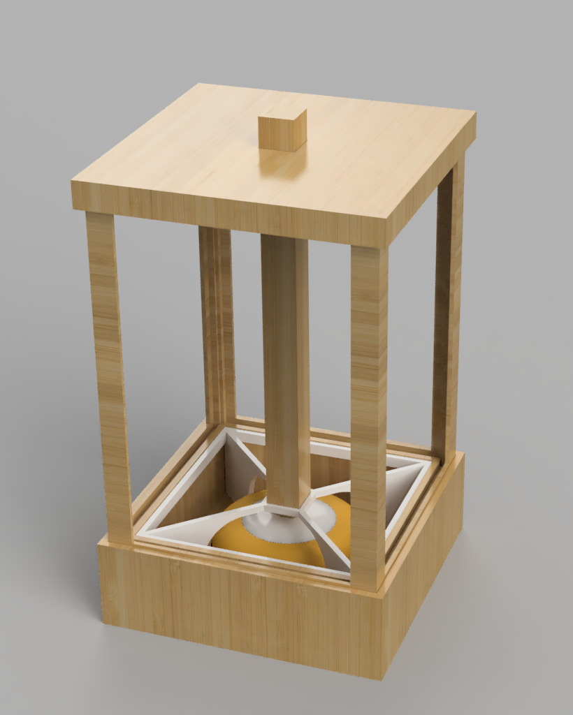 Lithophane Lamp with Push Button LED