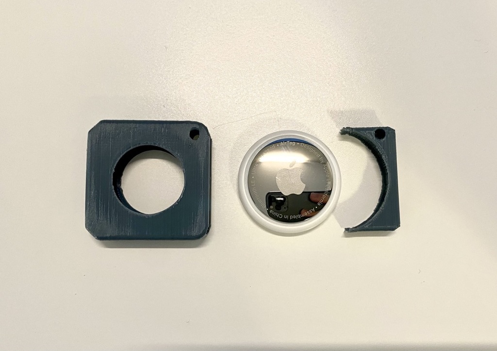 Miniatura 3 do modelo 3D Apple AirTag Case Keychain Mount