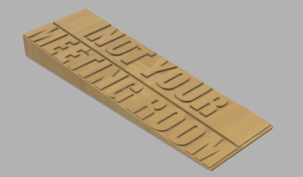 Anti-Meeting Room Door Stop