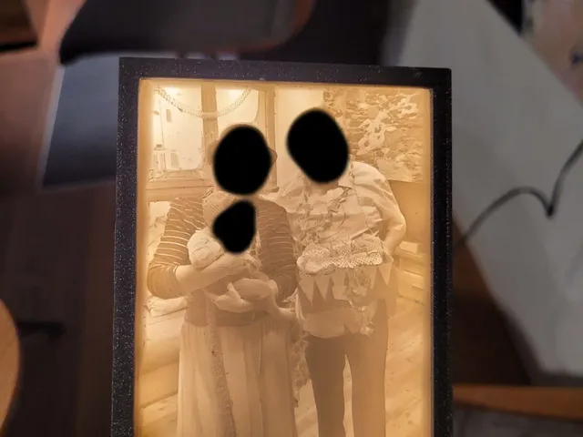 Lithophane LED Frame