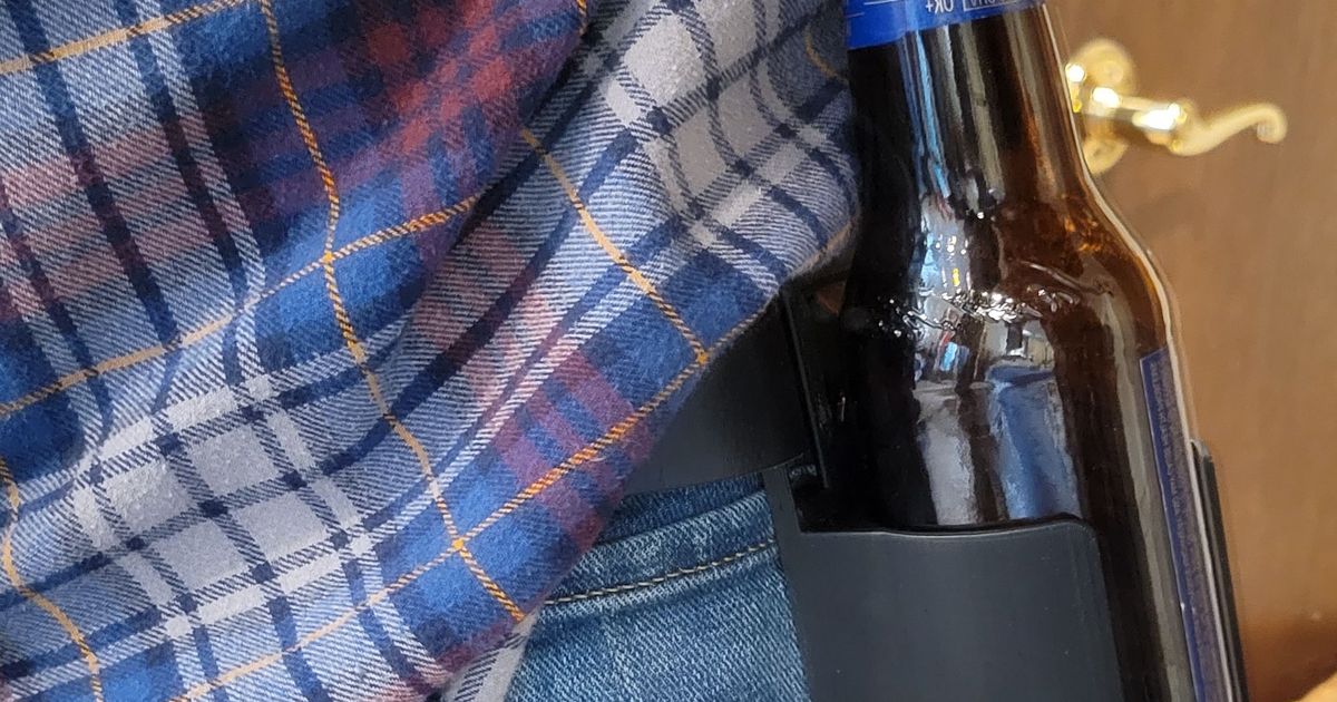 Beer Bottle Opener Holster by Eric T Download free STL model