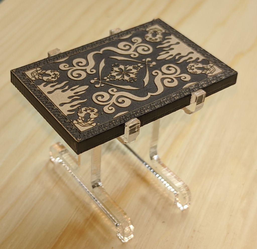 (Laser Cut) Flying Carpet Mini  w/ Stand (Surface Art Separate!)