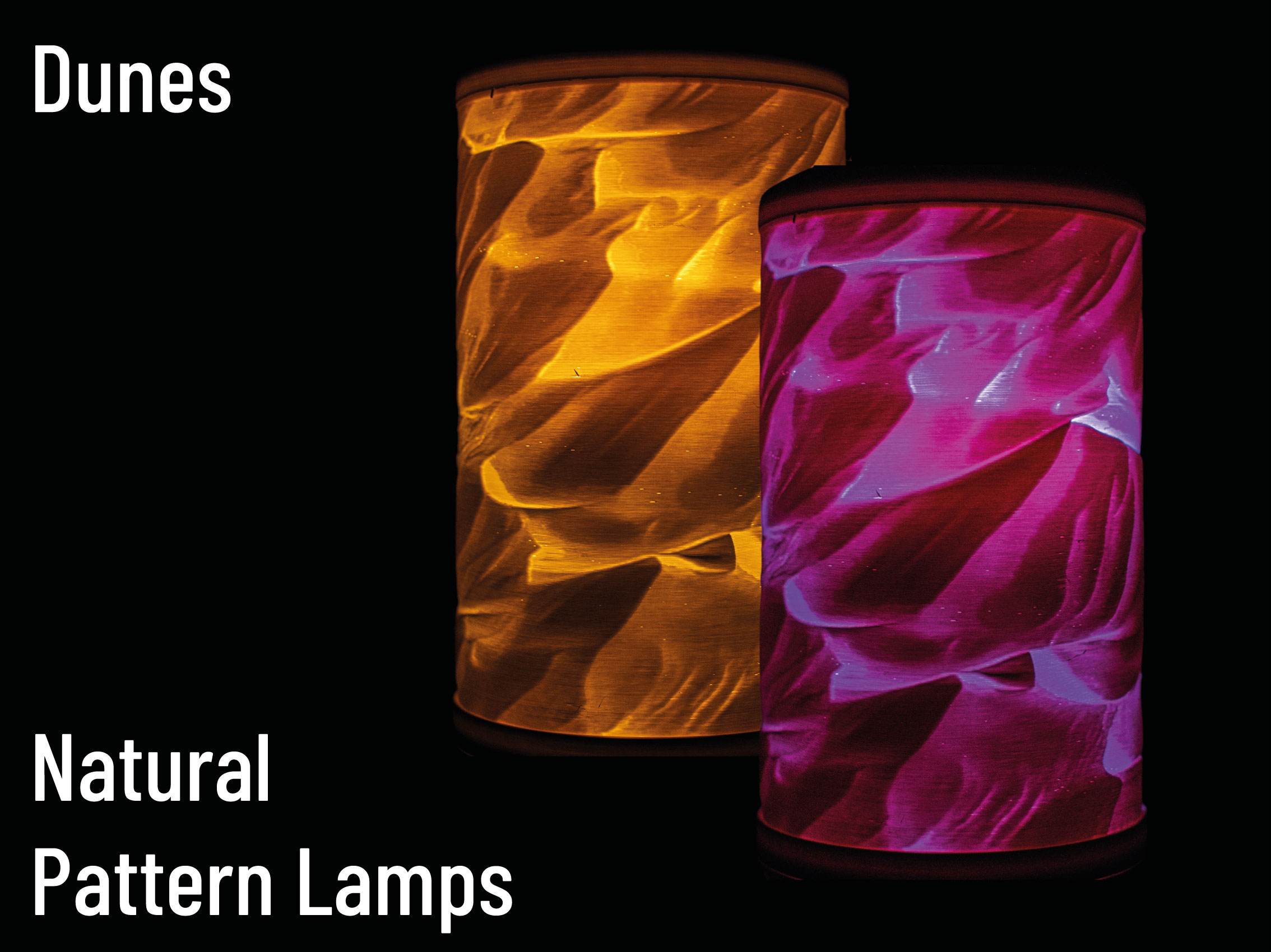 Lamp Pattern Array Designs Natural Pattern Lithophane Lamps by FritzPeppone | Download free STL ...
