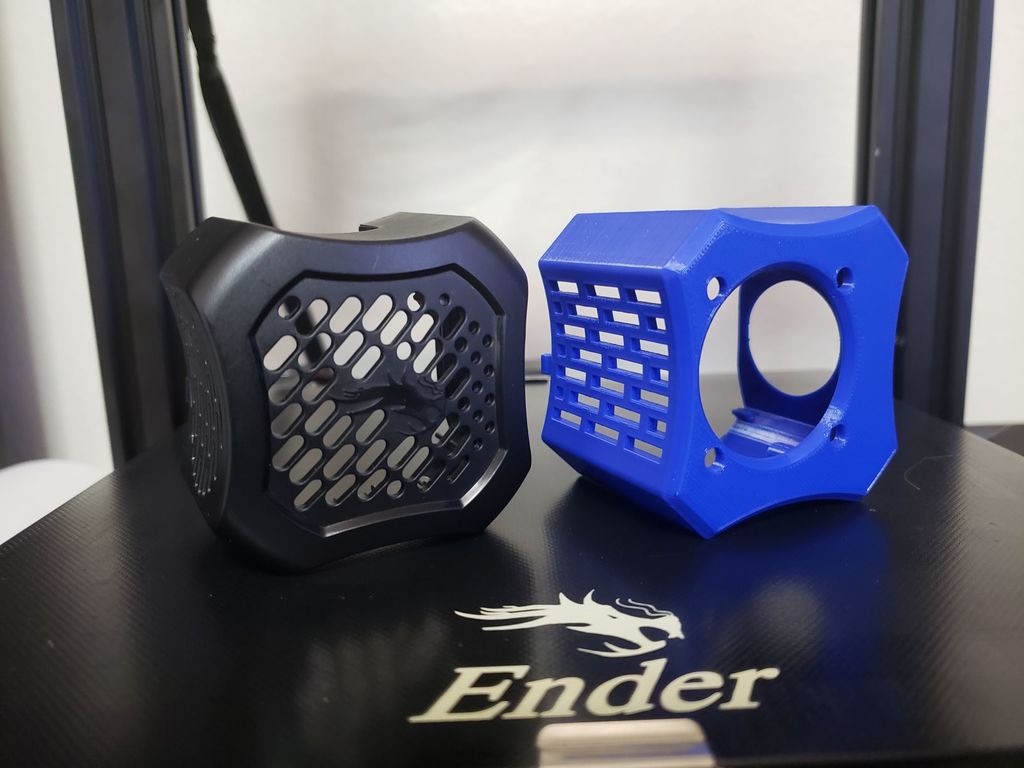 Ender 3 V2 40x20 Hot End Fan Shroud by BlueFalcon1066 Download free