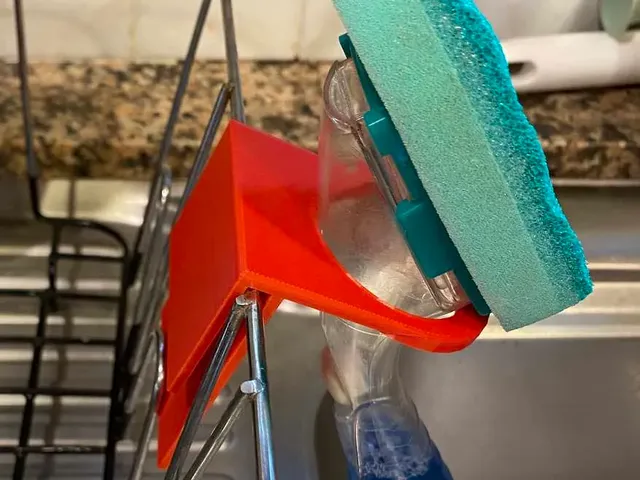 Dishwand on Dish Rack Holder