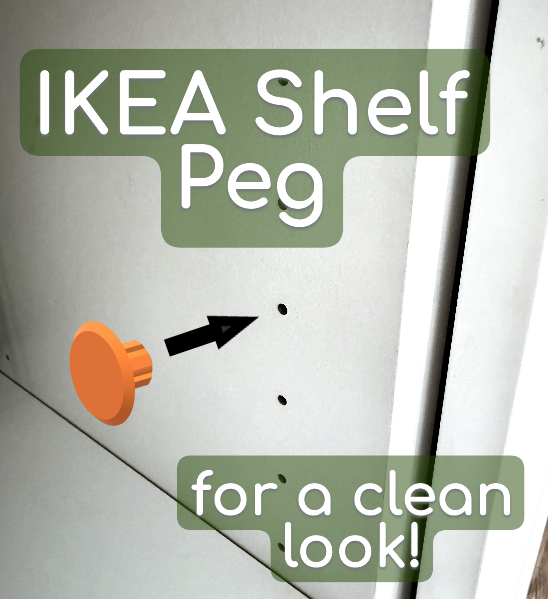 Ikea Shelf Blanking Peg