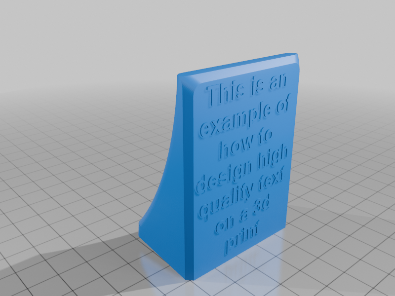 How to design text for 3d printing