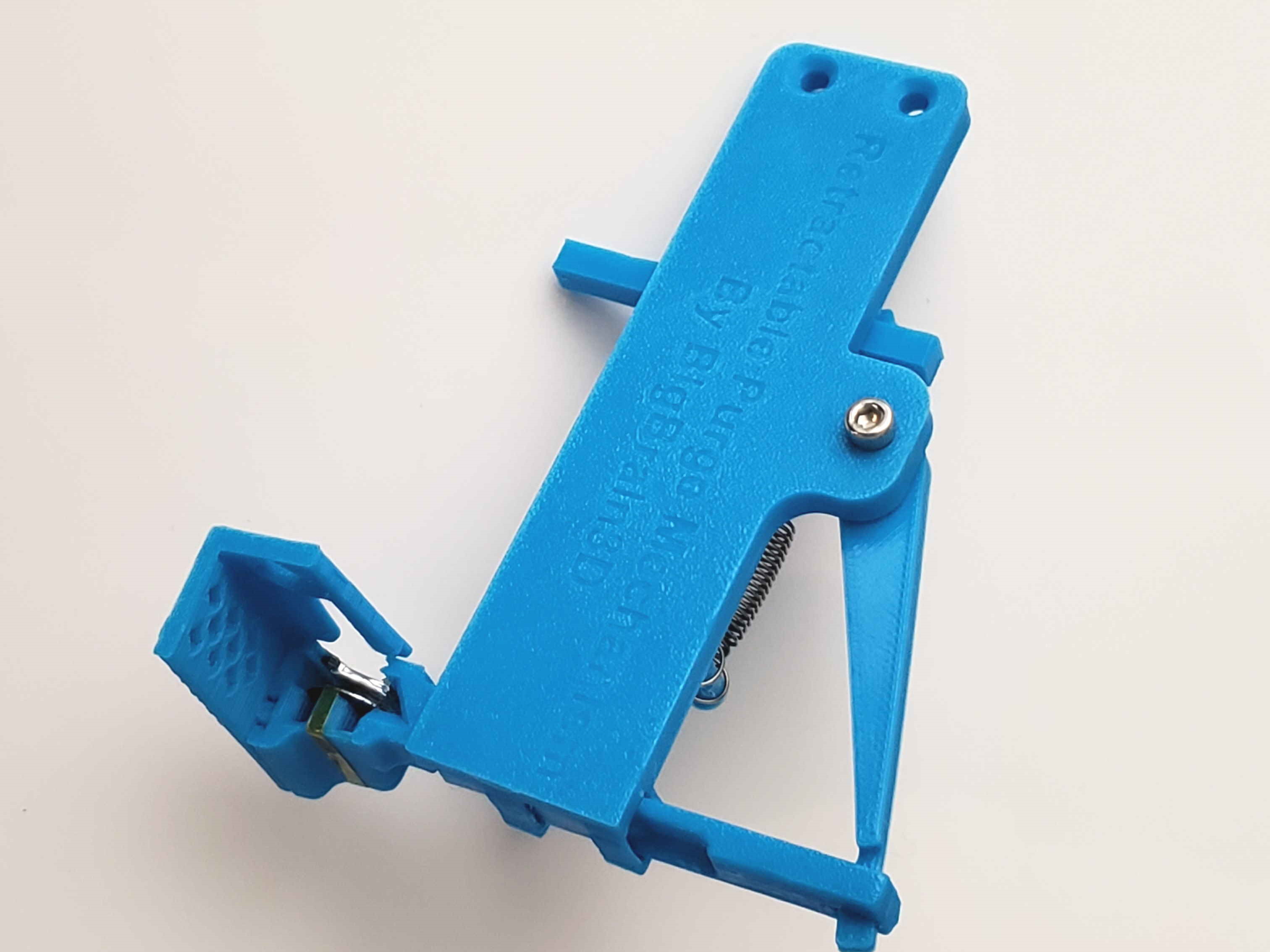 The original Retractable Purge Mechanism, for MultiColor 3D printing