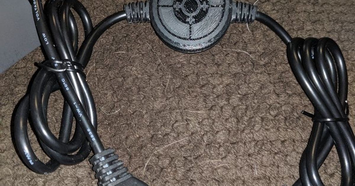 Zero Tolerance Link Cable Medallion (Sega Genesis/Megadrive) by Collingall Download free STL