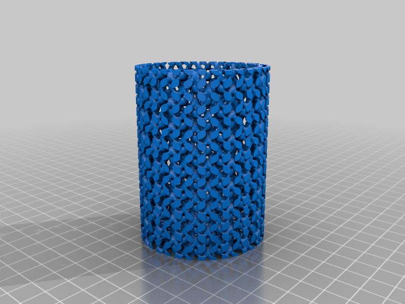Full Lidinoid Pen Holder - triply periodic minimal surface