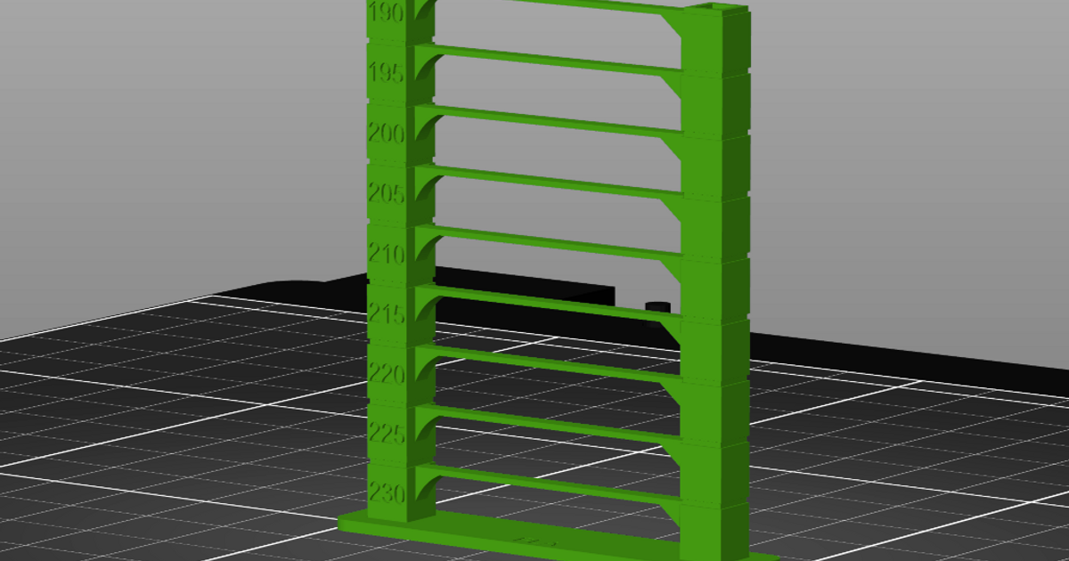 Small quick temperature tower STL for use with MMU by Anachronist