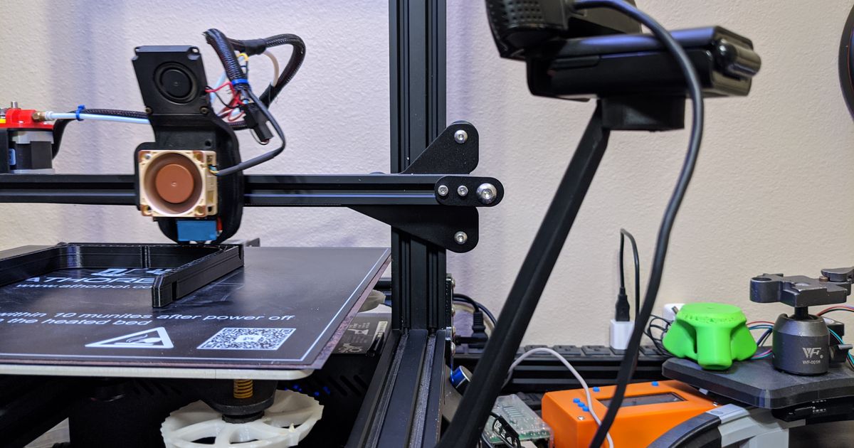 Clip on Camera Mount for CR10 by RedKB Download free STL model