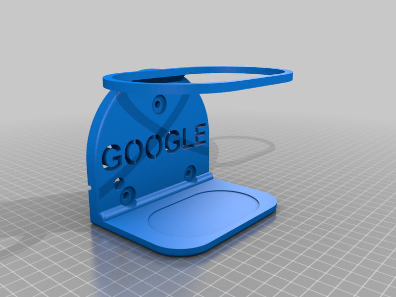 Google Nest Audio Wall Mount by Turnt Download free STL model