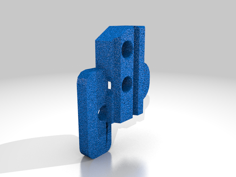 CR10 E3D Printermods Volcano Direct Drive Mount by thadjenkins