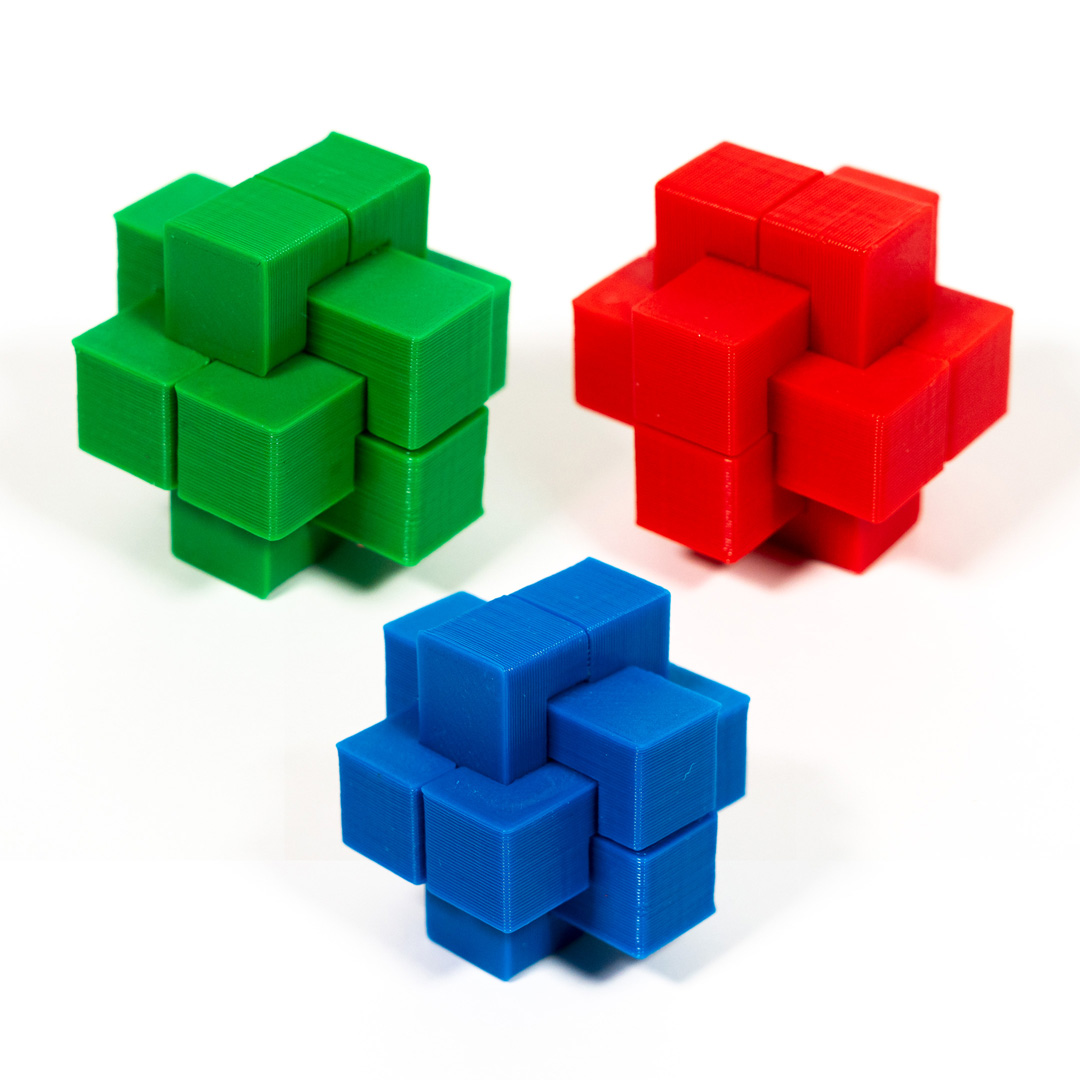 6 Teile Interlocking Puzzle by NicoPrints Download free STL model