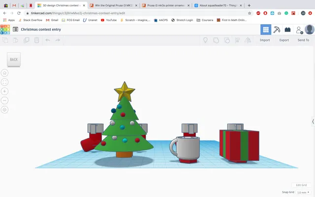 Prusa i3 mk3s printer ornaments