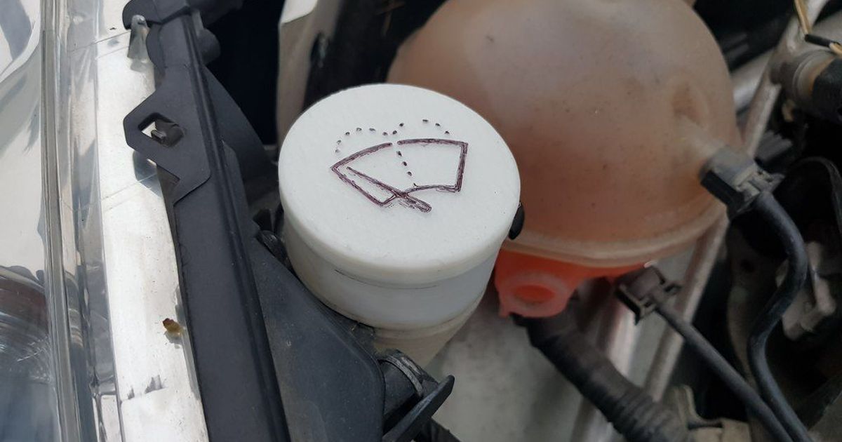 Peugeot 308 windshield washer fluid tank cap (maybe other models/makes
