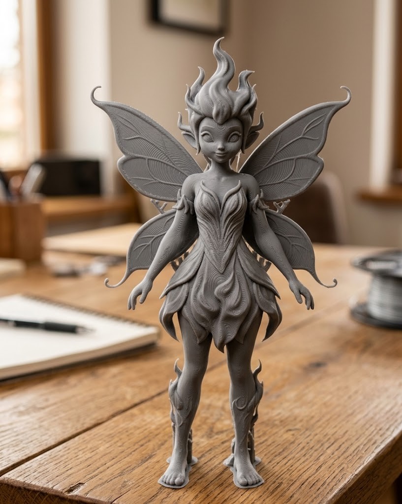 fire fairy 3D model