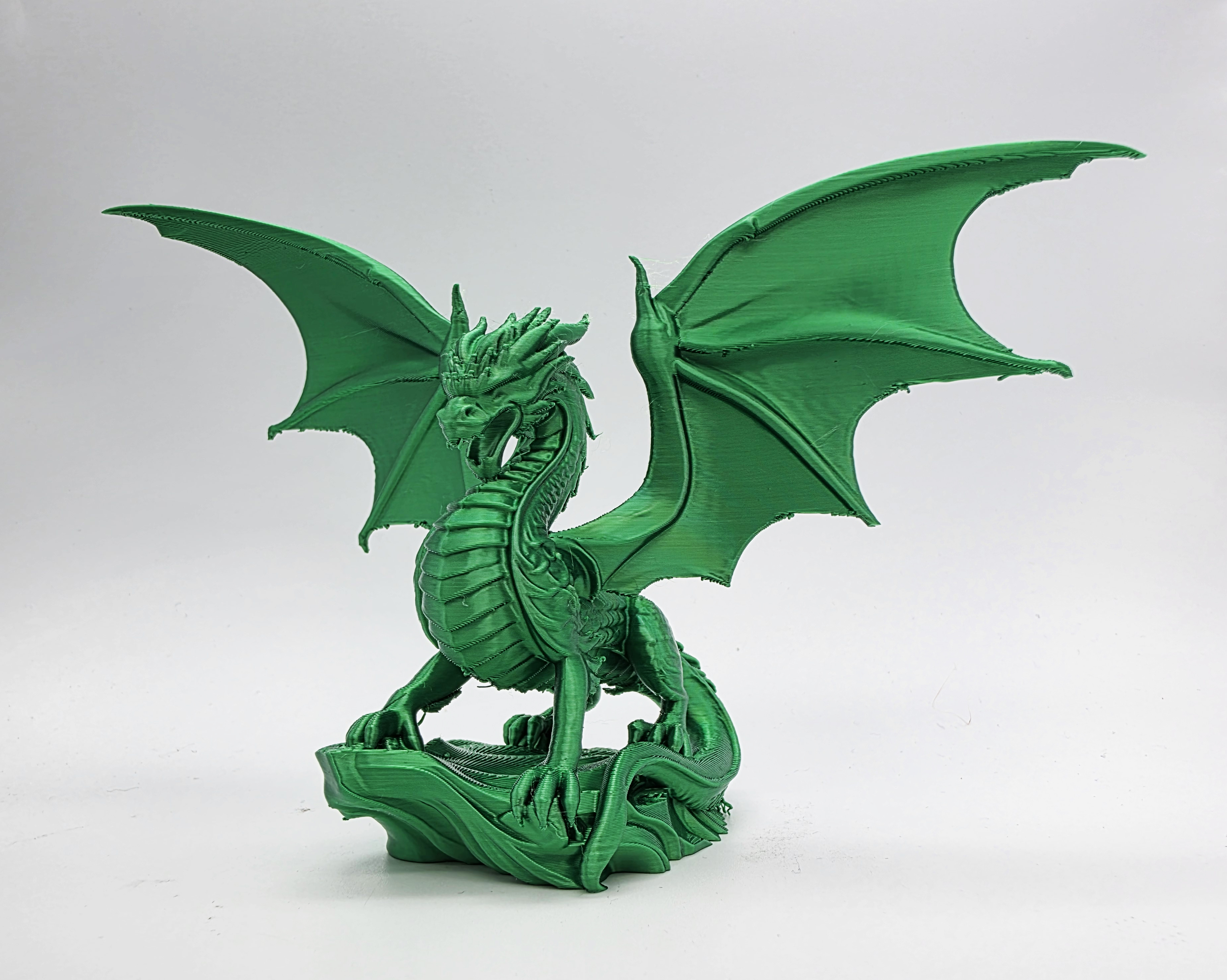 Winged Dragon on the Rock