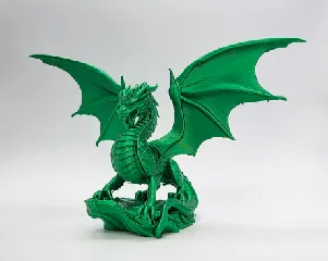 Winged Dragon on the Rock