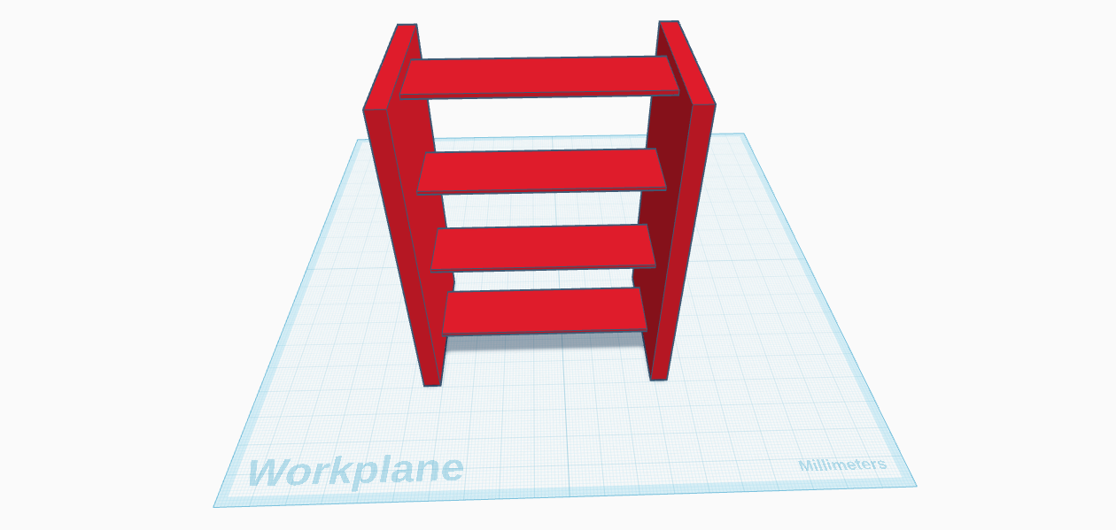 display shelf 3D model