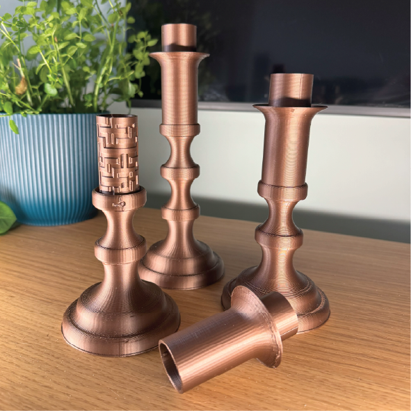 Escape Room Prop - Simple candlestick with maze and secret compartment