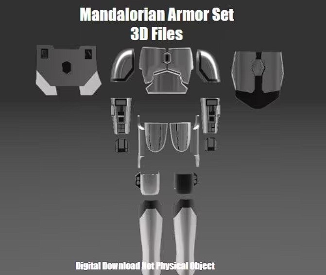 Custom Mandalorian Armor 3D model
