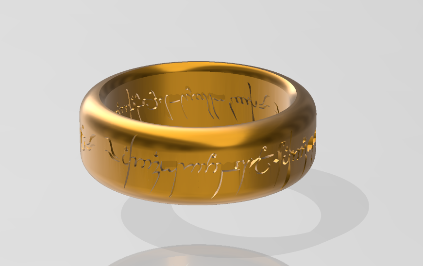 The One Ring from LOTR/Hobbit by ReProps | Download free STL model ...