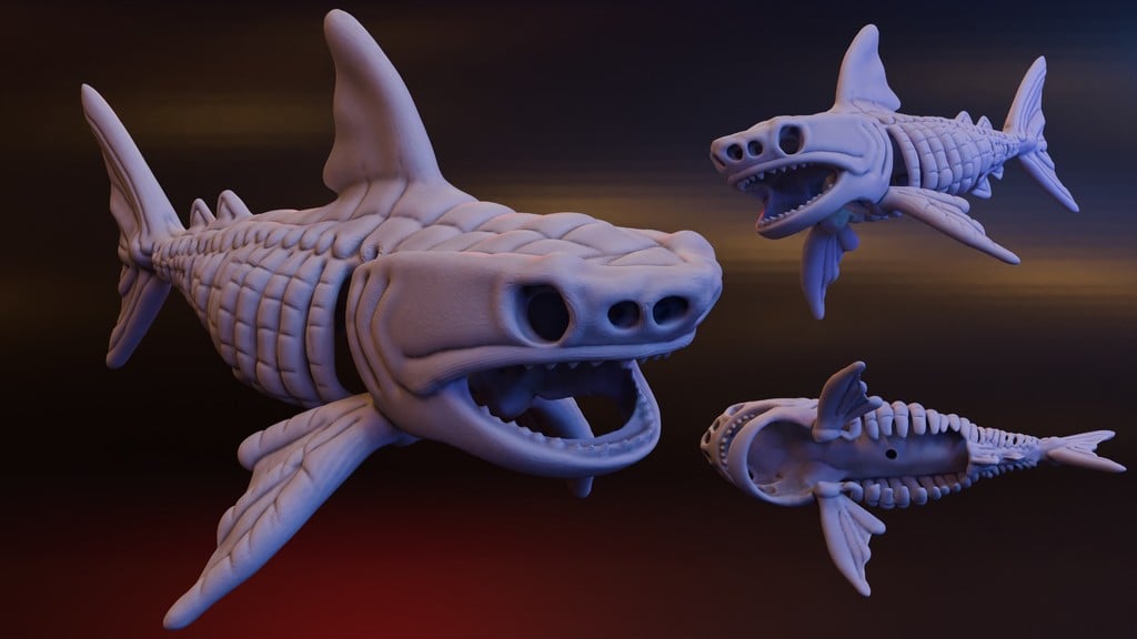 Giant Skeletal Shark (DND / TTRPG)