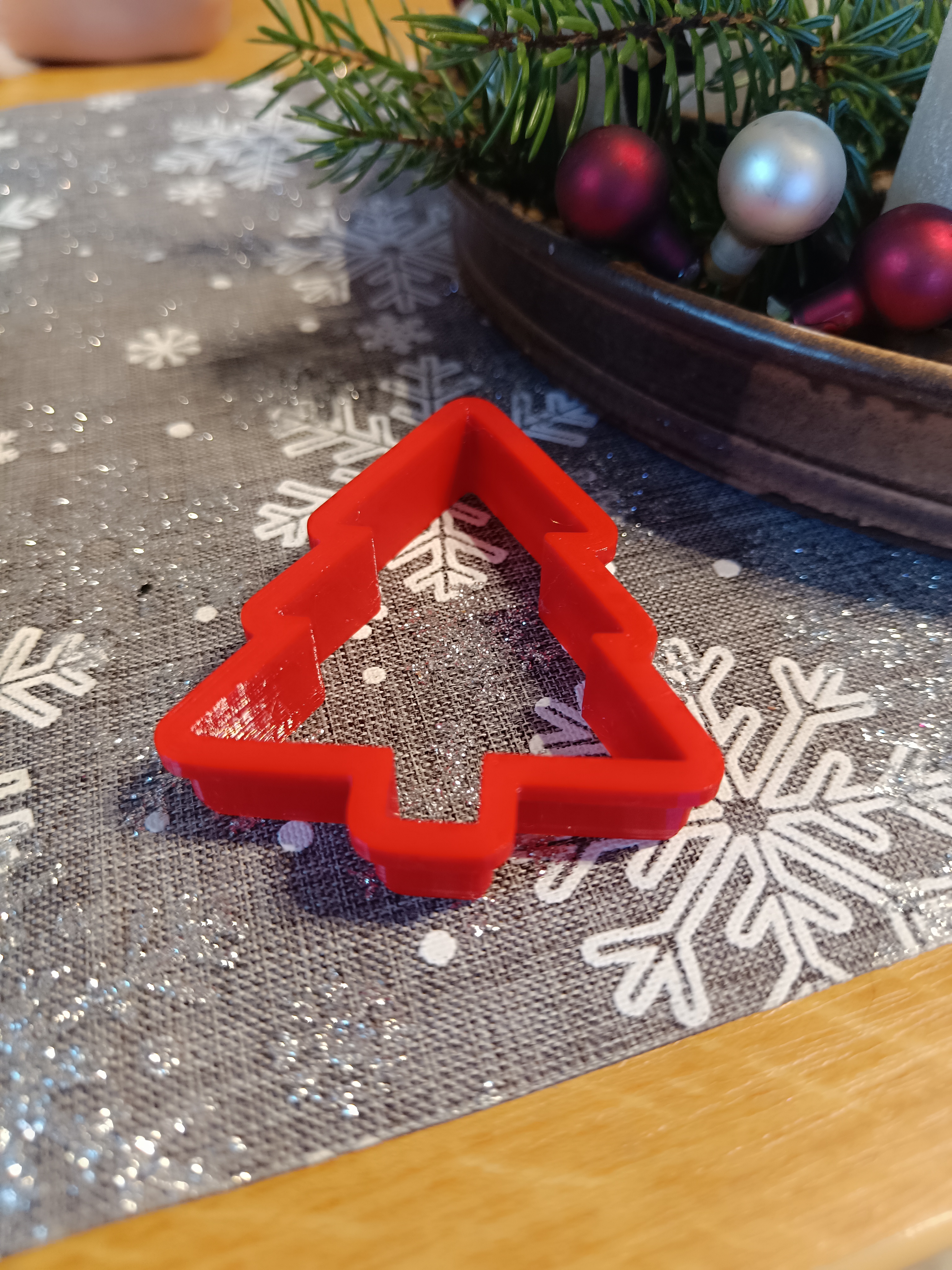 Christmas cookie cutter in the shape of a tree