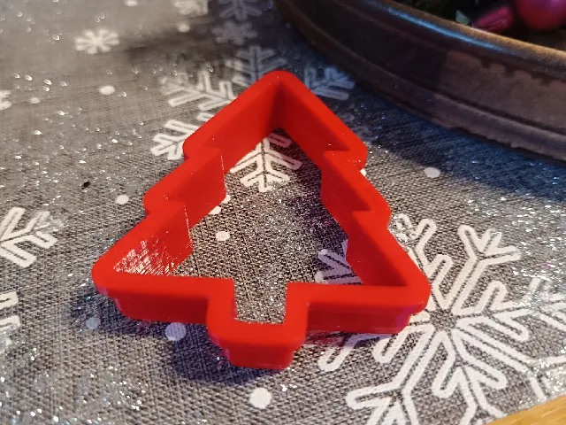Christmas cookie cutter in the shape of a tree