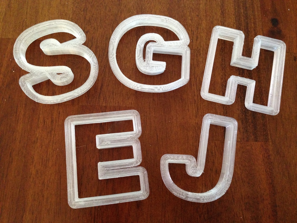 Text Cookie Cutters