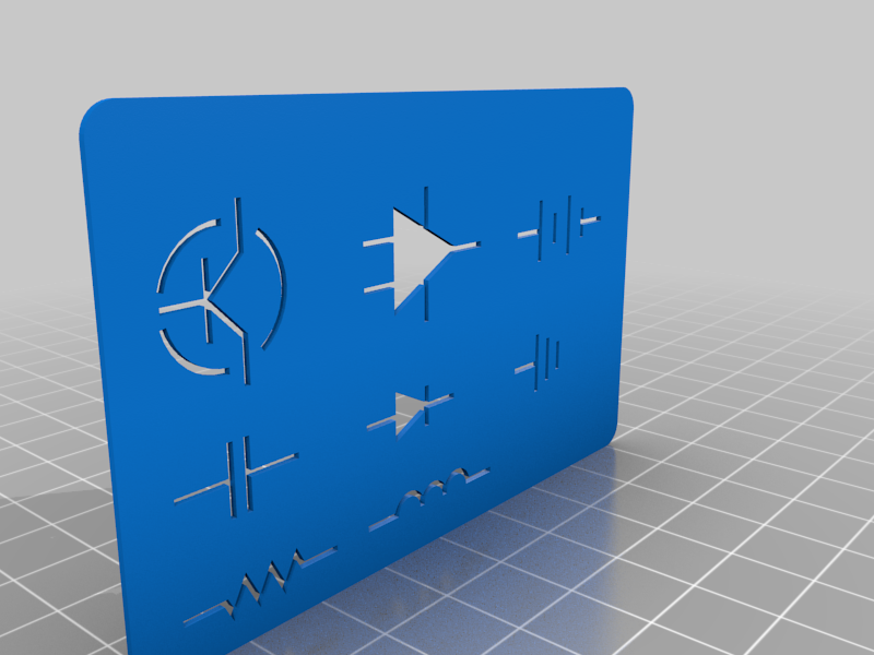 electronic symbol stencil 