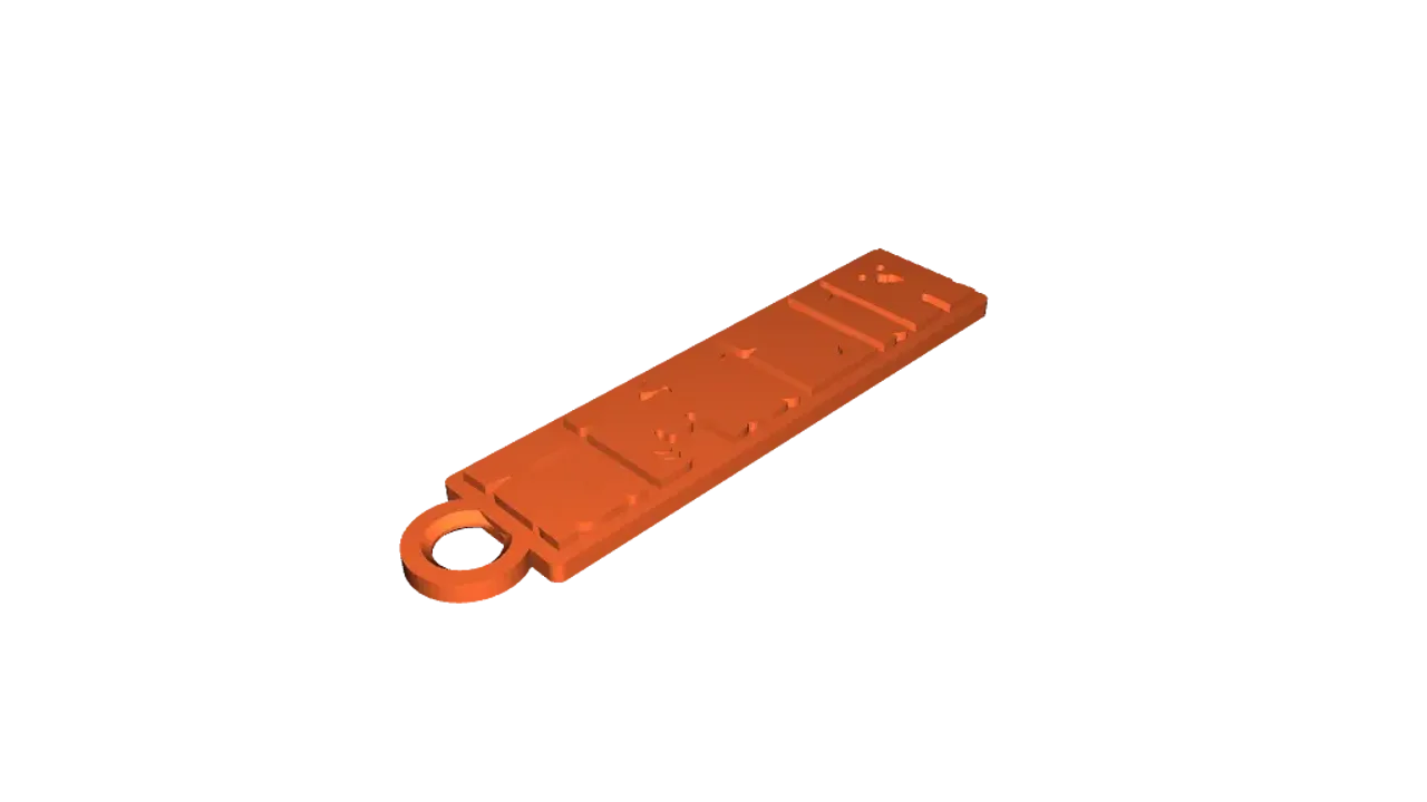 Personalized Minecraft Keychain 