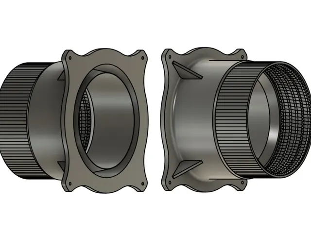 5.9 Inch Air Conditioner Exhaust Hose Wall Adapter — foto autora