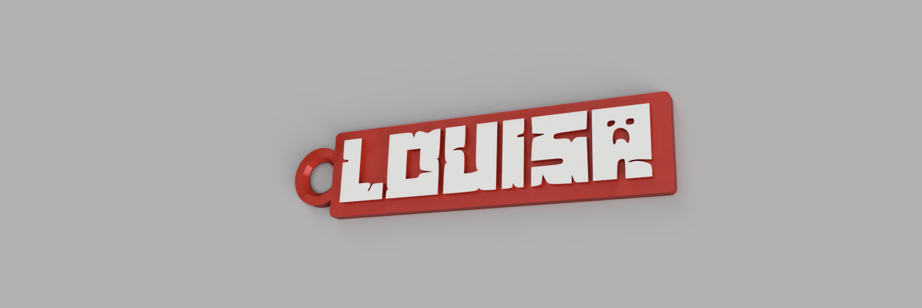 Personalized Minecraft Keychain "Louisa"