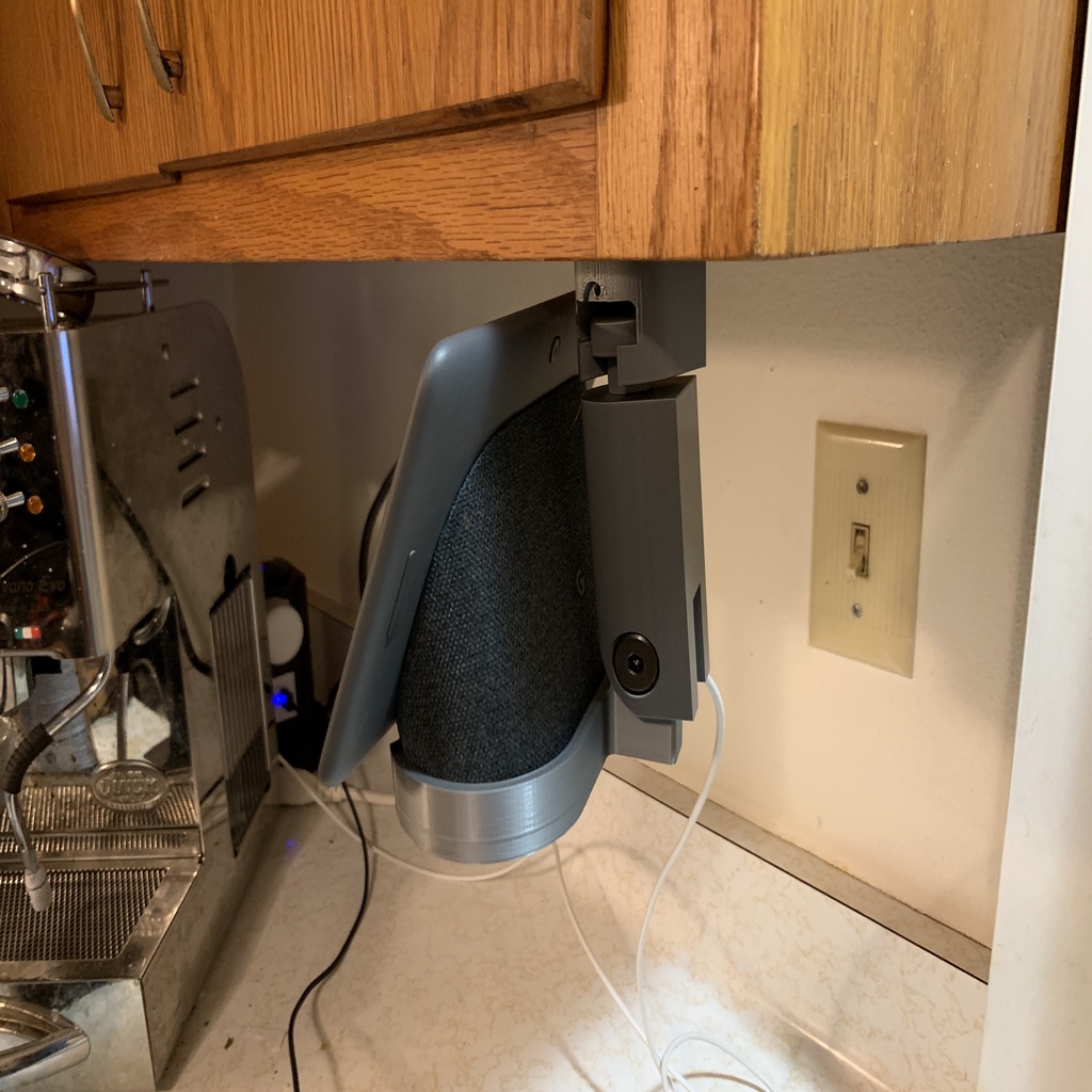 Google Home Hub Under Cabinet Twist Mount