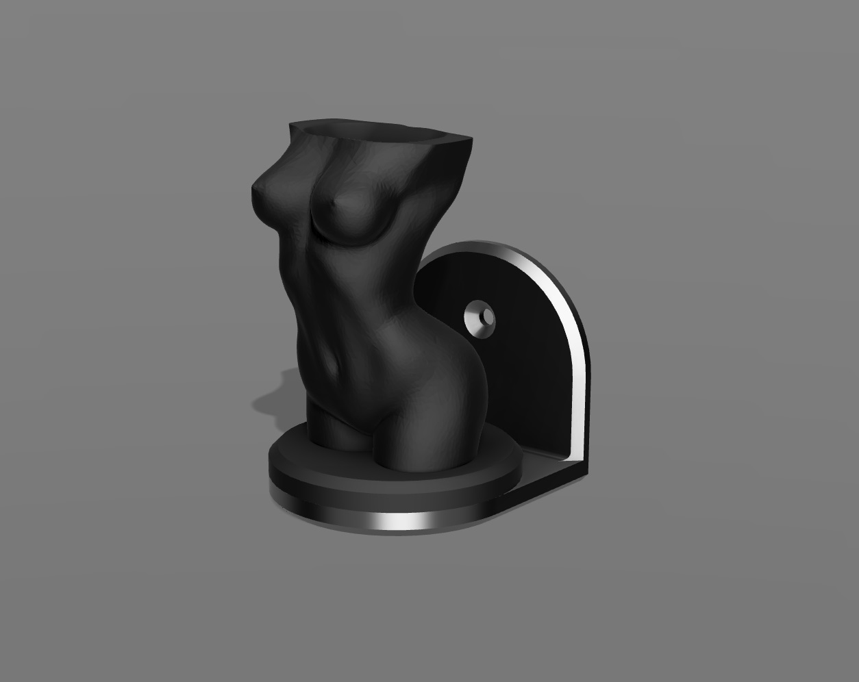 Penholder or toothbrushholder  "nude-woman" (for stand or wallmounted) — miniatura 2
