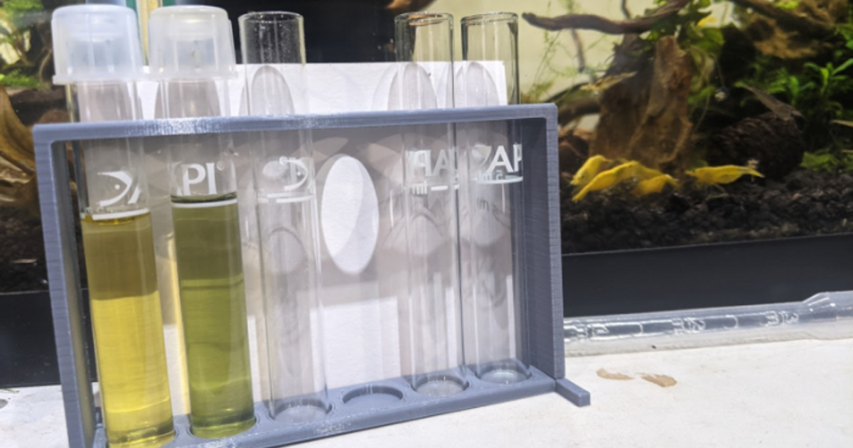 Aquarium Test Tube Holder by Ekoda Design Download free STL model