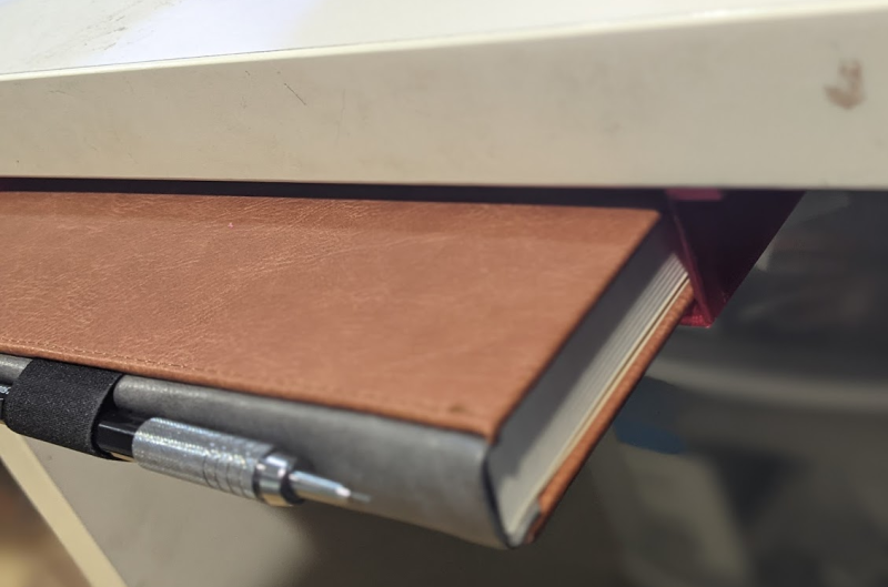 Underdesk Book Holder