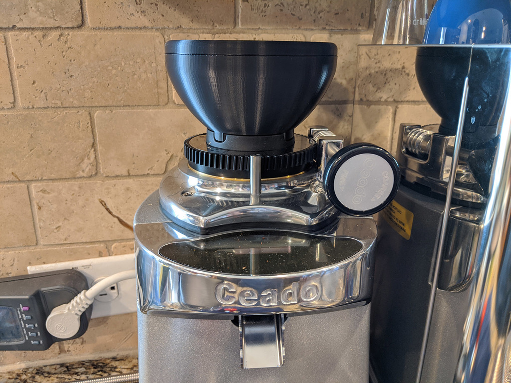 Ceado e37s Short, Swing-Out Lid, Bean Hopper