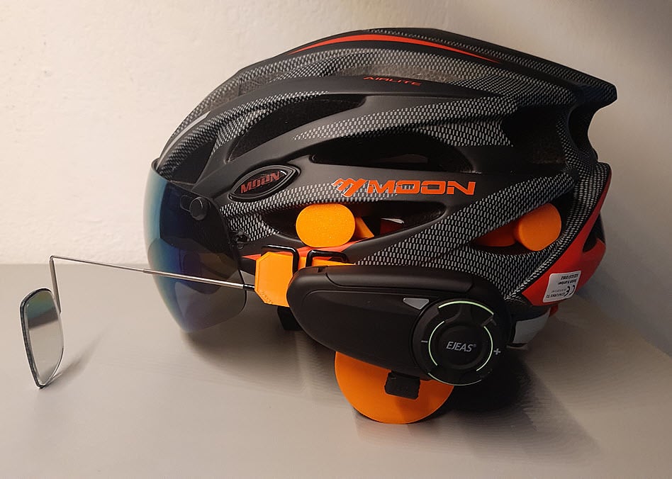 Intercom adapter for MOON cycling helmet